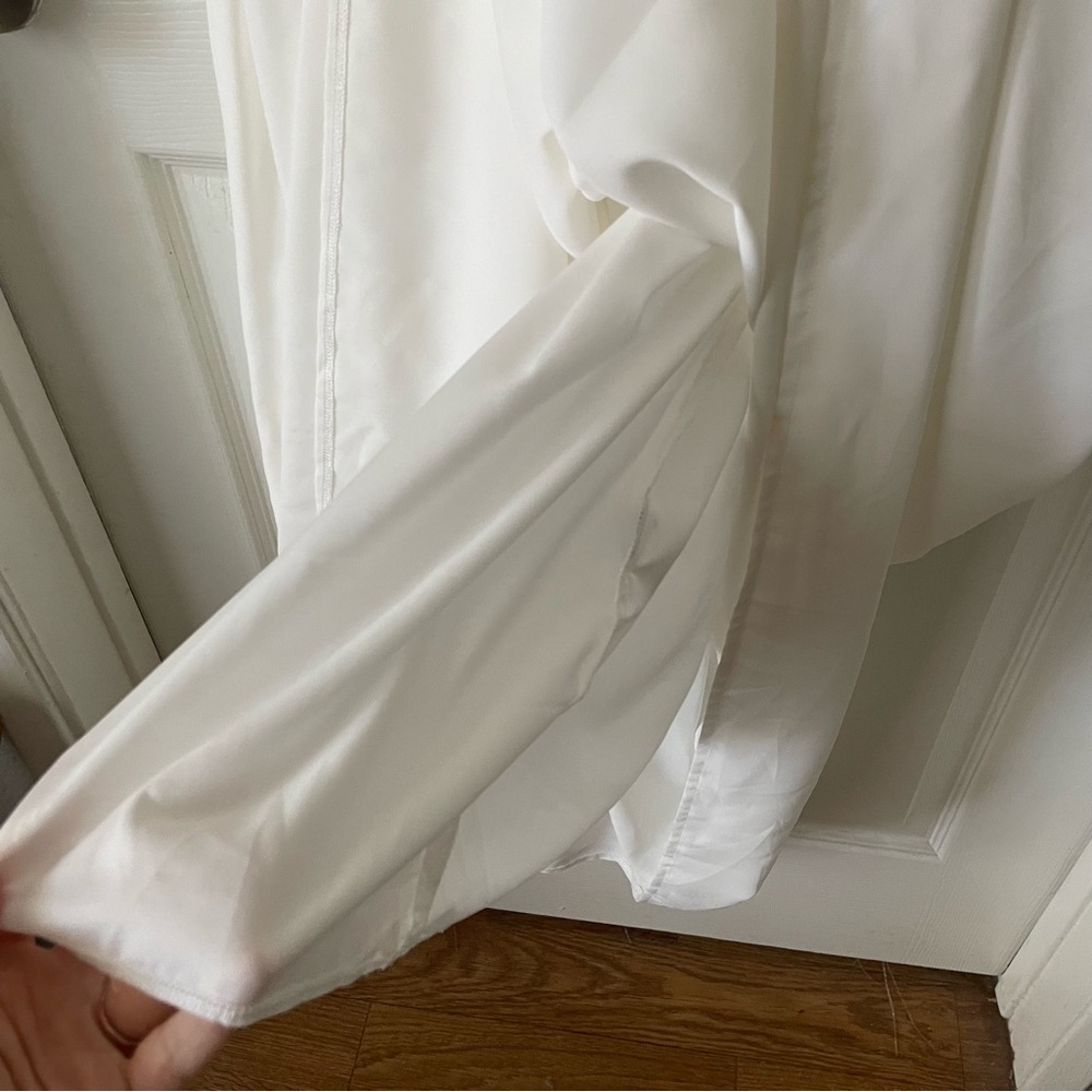 Vintage 1950s Style White Sleeveless Dress - Picture 5 of 6
